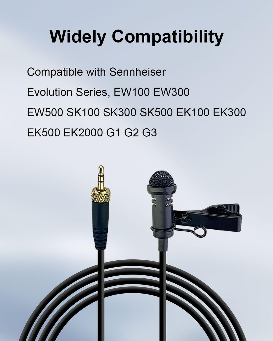 Wired Lavalier Ansteckmikrofon, Lavalier professionelles kompatibel mit Sennheiser Mikrofonsystem-Ta