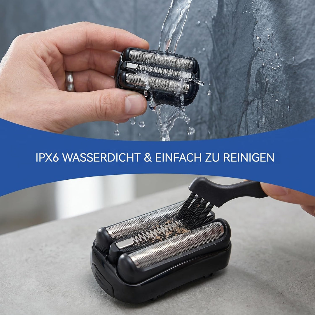 21B Scherkopf für Braun Serie 3 2 Stück,Elektrischer S3 Rasierkopf Kompatibel Mit Braun Series 3, S3