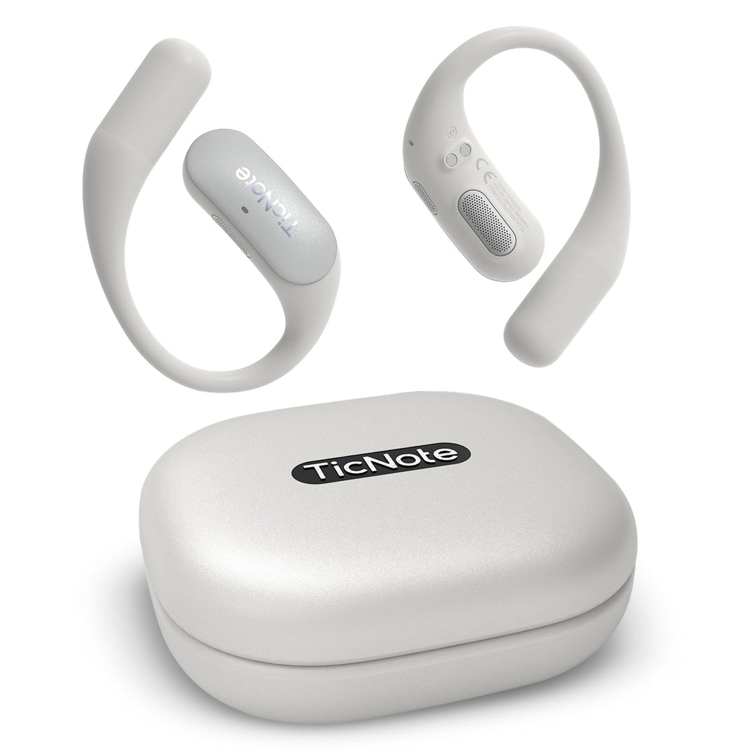 Mobvoi TicNote Pods Wearable KI-Sprachrekorder mit Auto-Transkription & Meeting-Notizen, Wi-Fi – Spr