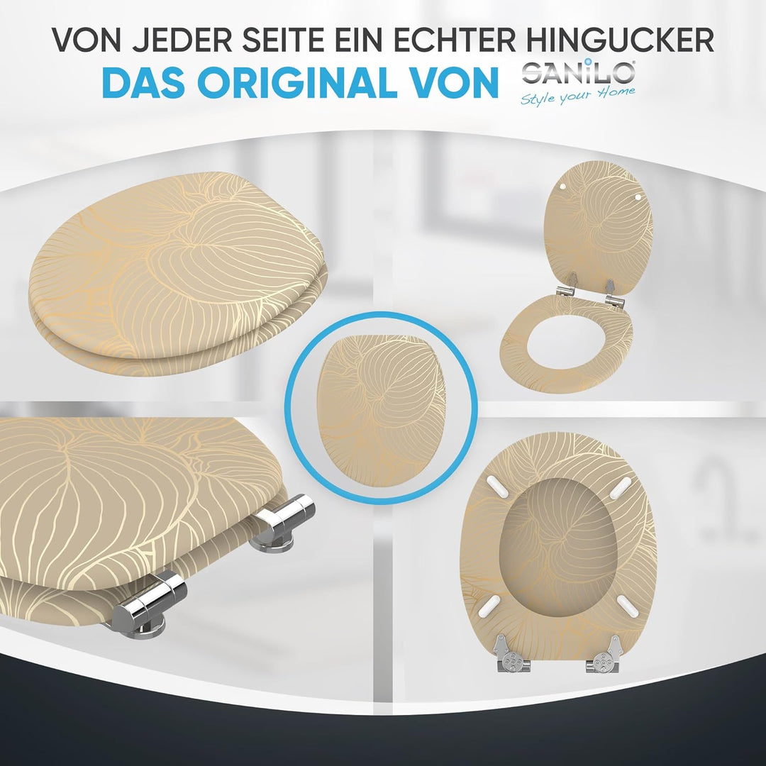 Sanilo WC Sitz mit Absenkautomatik, viele neue Toilettendeckel zur Auswahl, hochwertige Oberfläche,