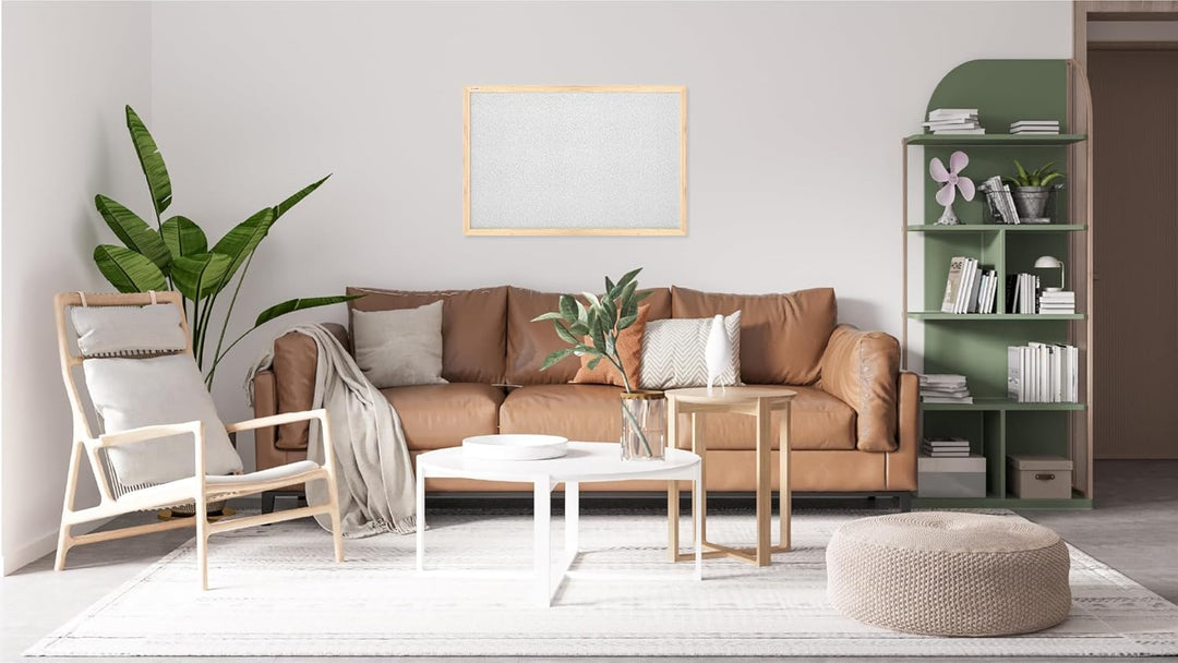 ALLboards Hellgrau Pinnwand mit Holz Rahmen 60x40cm Korktafel Korkwand Pinnwand Kork Farbiger Kork 6