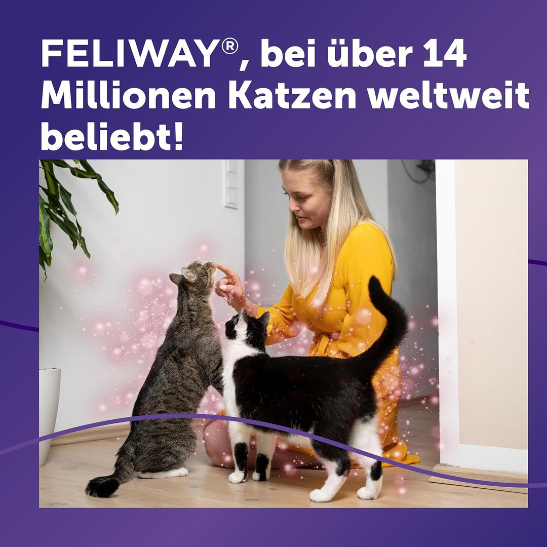 FELIWAY Friends Vorteilspack für Katzen | 3x Nachfüllflakon | reduziert Konflikte &amp; Spannungen zwisc