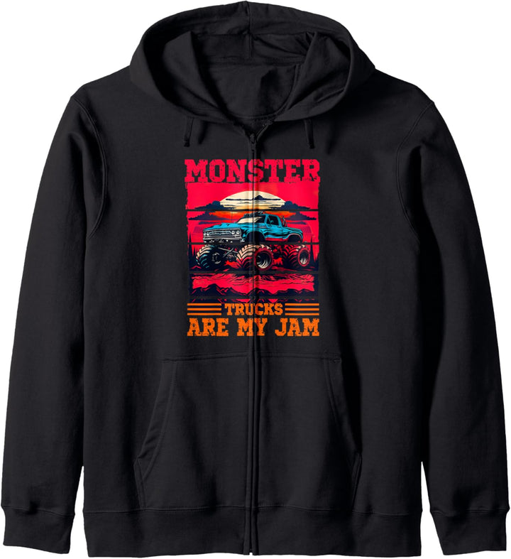 Monster Trucks Are My Jam für Männer und Jungen Kapuzenjacke