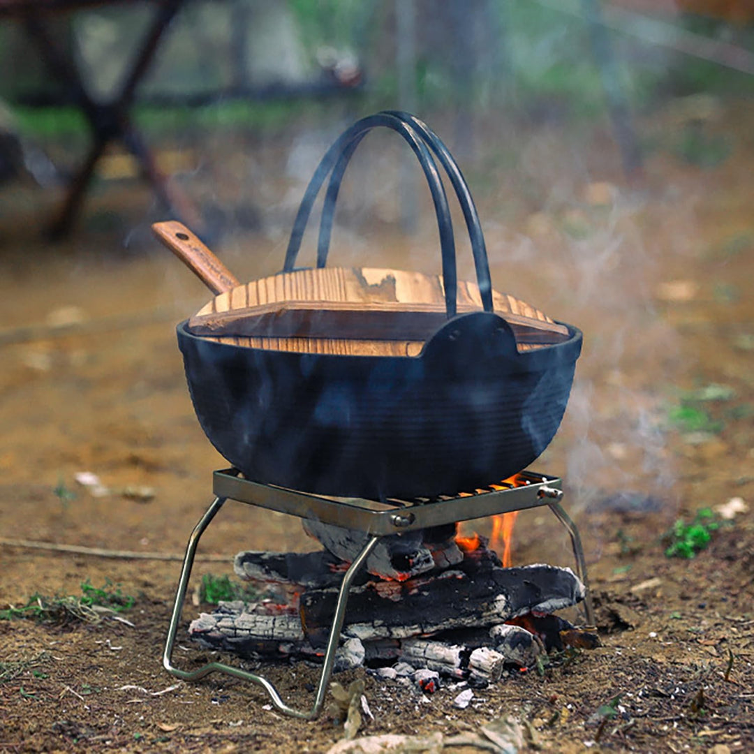 Grillrost Broiler Tragbarer Klappbarer Grill - 1 Stück, Silber, Edelstahl Kochfeldhalterung, Dampfga