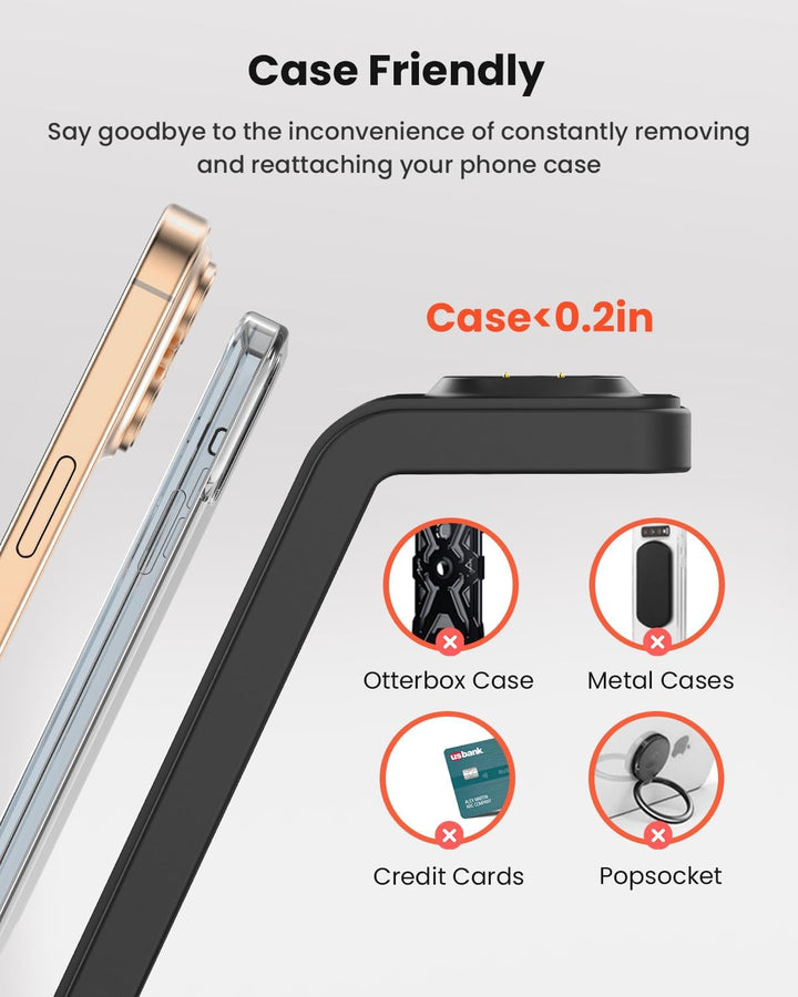 GEEKERA 3 in 1 Induktive Ladestation für Google, Induktiveladegerät für Google Pixel Watch 3/2/Fitbi