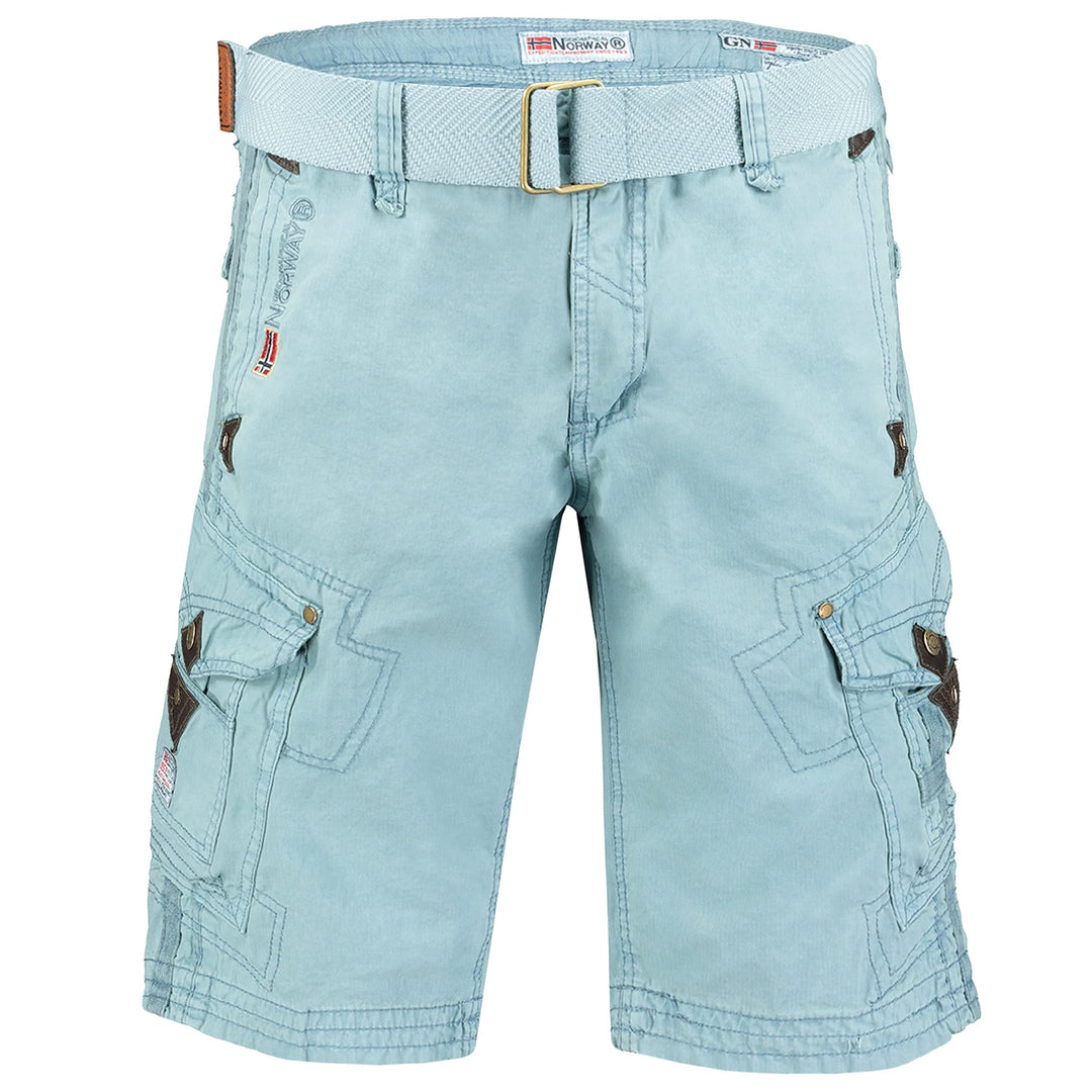 Geographical Norway Herren Cargo Short Sommer Bermuda Kurze Hose Shorts (XXL, Ski Blau)