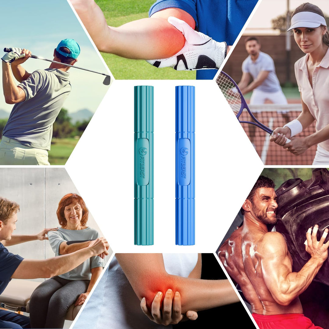 FitBeast Flex Therapy Bar, Tennisarm Therapie Bar - Ideal zur Linderung von Sehnenscheidenentzündung
