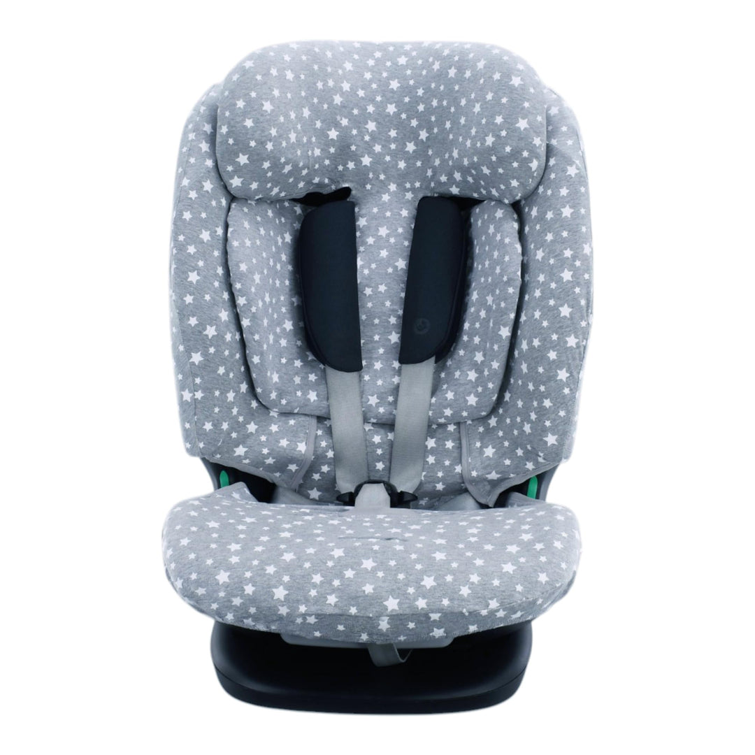 JYOKO Kids Bezug kompatibel mit Bebeconfort, Maxi Cosi Titan Pro, aus Baumwolle (White Star) Titan P