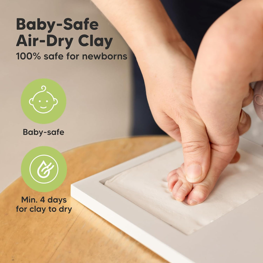 KeaBabies Baby Handabdruck und Fussabdruck Set - Gipsabdruck Baby Hand und Fuss für Neugeborene - Ha