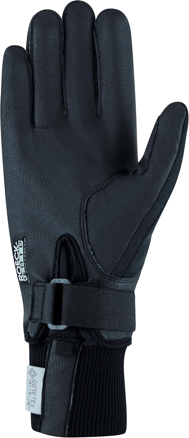 Roeckl Sports Reithandschuh WISMAR, Turnier Winter Handschuh, 2 Farben, Grösse 6-11 Schwarz/Lila 6.5