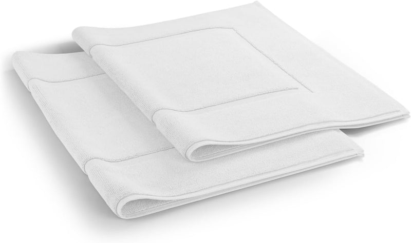 Blumtal 2er Set Premium Frottier Badematte - Badeteppich Oeko-TEX® Zertifiziert, waschbarer Badvorle