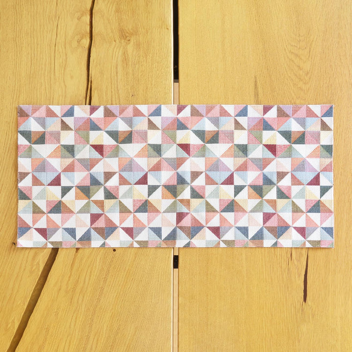 Selfitex 2er Set Bunter Tischläufer 30x60, edle Tischdeko für Geburtstag, Hochzeit, Party, buntes Ti