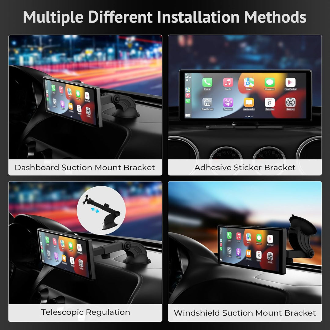 Drahtloses A-pple Carplay und Android Auto 10,26-Zoll-Touchscreen-Autoradio:1080p-Rückfahrkamera, Mi