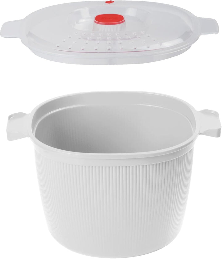 Snips Pastakocher 4 | 26,5 x 22 x 16 & | Reis- und Getreidekocher für die Mikrowelle | 2,70 l | Reis