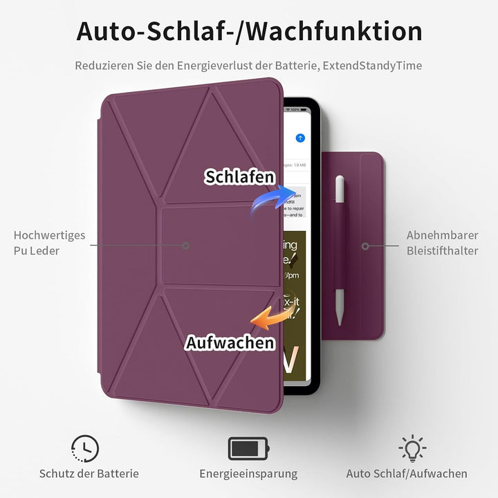 Magnetisch Hülle für iPad (A16) 11./10. Generation (2025/2022) | Schlanke Magnetische Schutzhülle fü