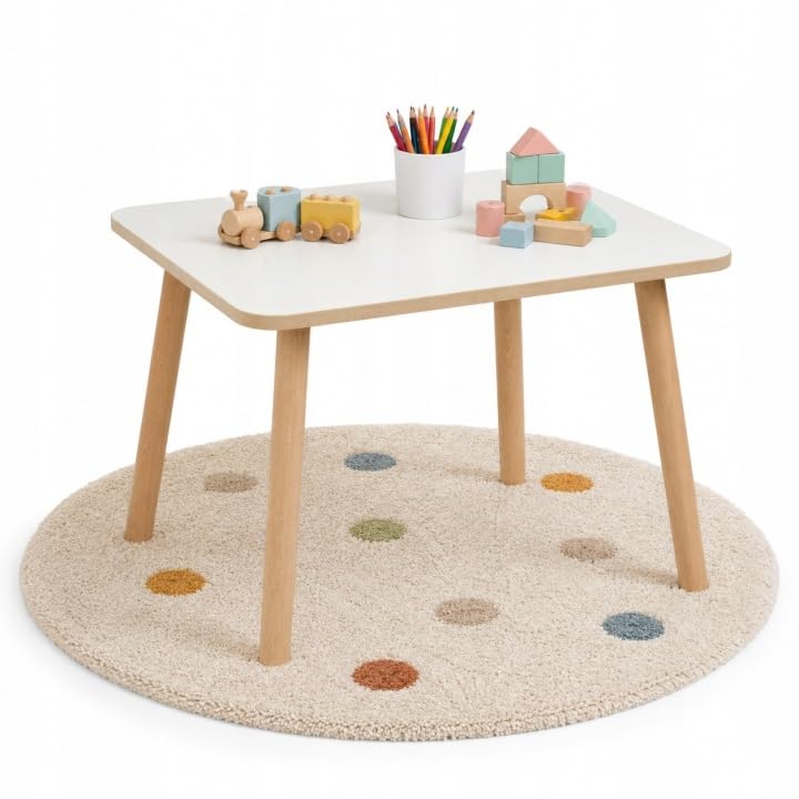 Kindertisch 50 x 60 x 47 cm – Holztisch für Kinderzimmer | Kinder Tisch &amp; Spieltisch aus MDF Childre