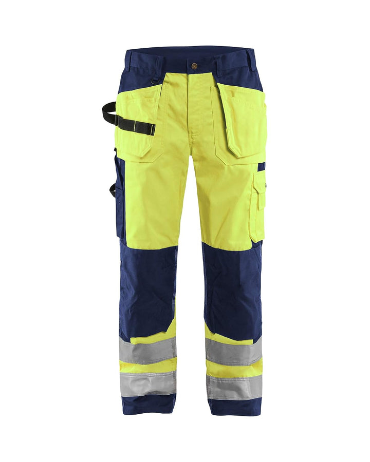 Blaklader 15331860 Hose mit hoher Sichtbarkeit, Gelb/Marine, grootte C48 Yellow / Navy Blue C48, Yel