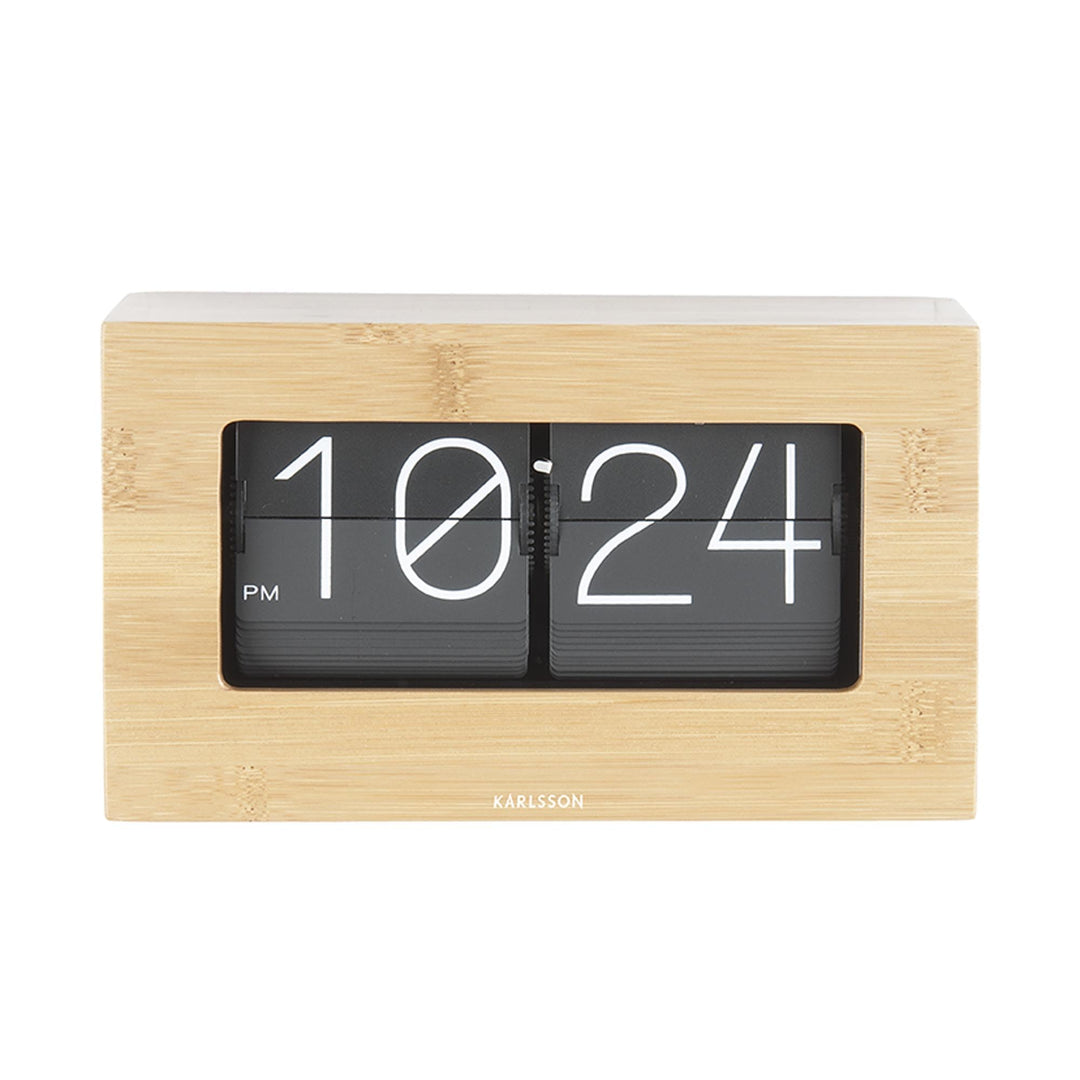 Karlsson Standuhr Flip – Bambus