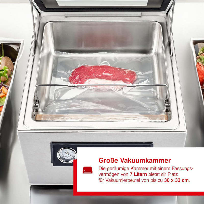 Solis Chamber Vac Pro 5702 Kammervakuumierer - Vakuumiergerät - Für Trockene und Feuchte Lebensmitte