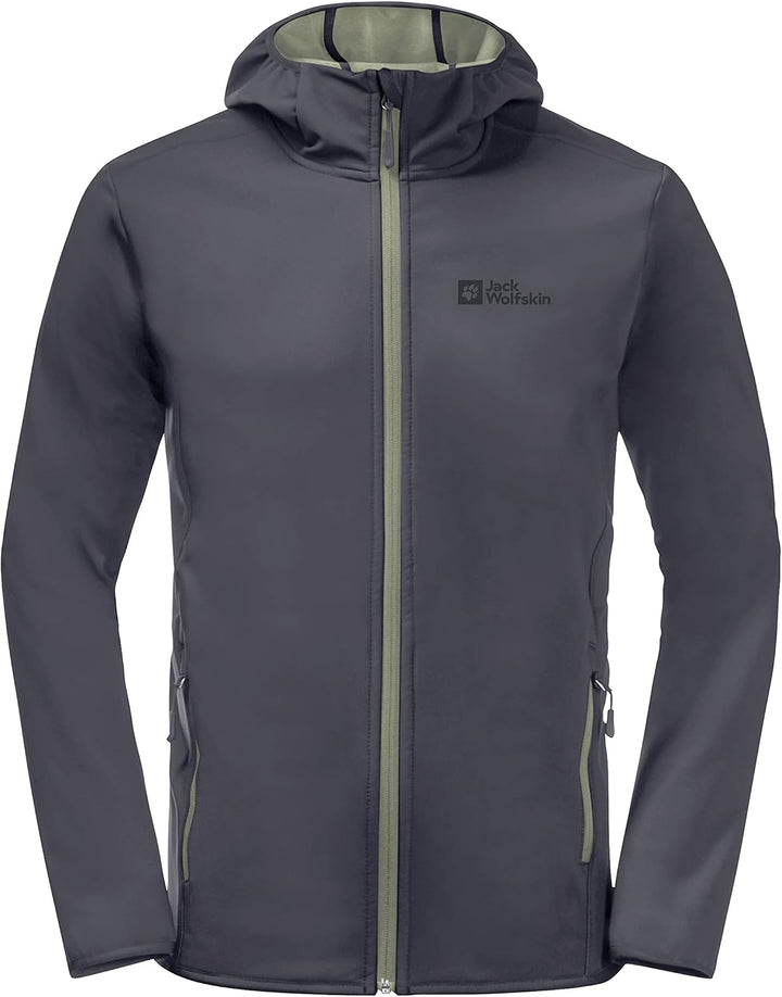 Jack Wolfskin Herren Bornberg Hoody M Softshelljacke L ebony, L ebony