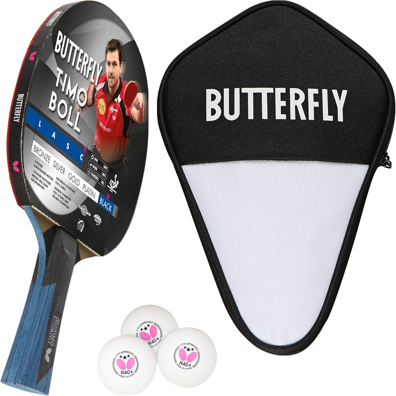 Butterfly® Timo Boll Black Tischtennisschläger | Tischtennis Racket Bat TT Profi Wettkampfschläger f