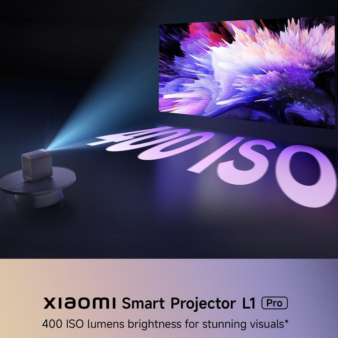 Xiaomi Smart Projector L1 Pro - Full-HD 1080p, Dolby Audio, 400lm LED, Google TV & Netflix, Autofoku