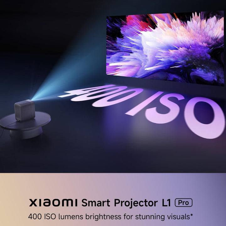 Xiaomi Smart Projector L1 Pro - Full-HD 1080p, Dolby Audio, 400lm LED, Google TV & Netflix, Autofoku