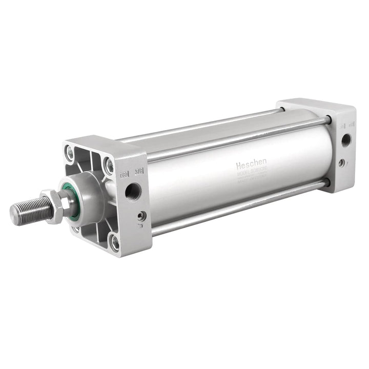 Heschen Pneumatischer Standard-Luftdruckzylinder, SC 80-200, PT3/8 Anschluss, 80mm Bohrung, 200mm Hu