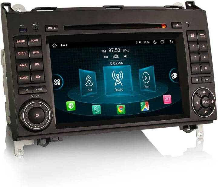 Erisin 7 Zoll Android 12 8-Kern 4GB+ 64GB Autoradio GPS Navigation für Mercedes Benz A/B Klasse W169