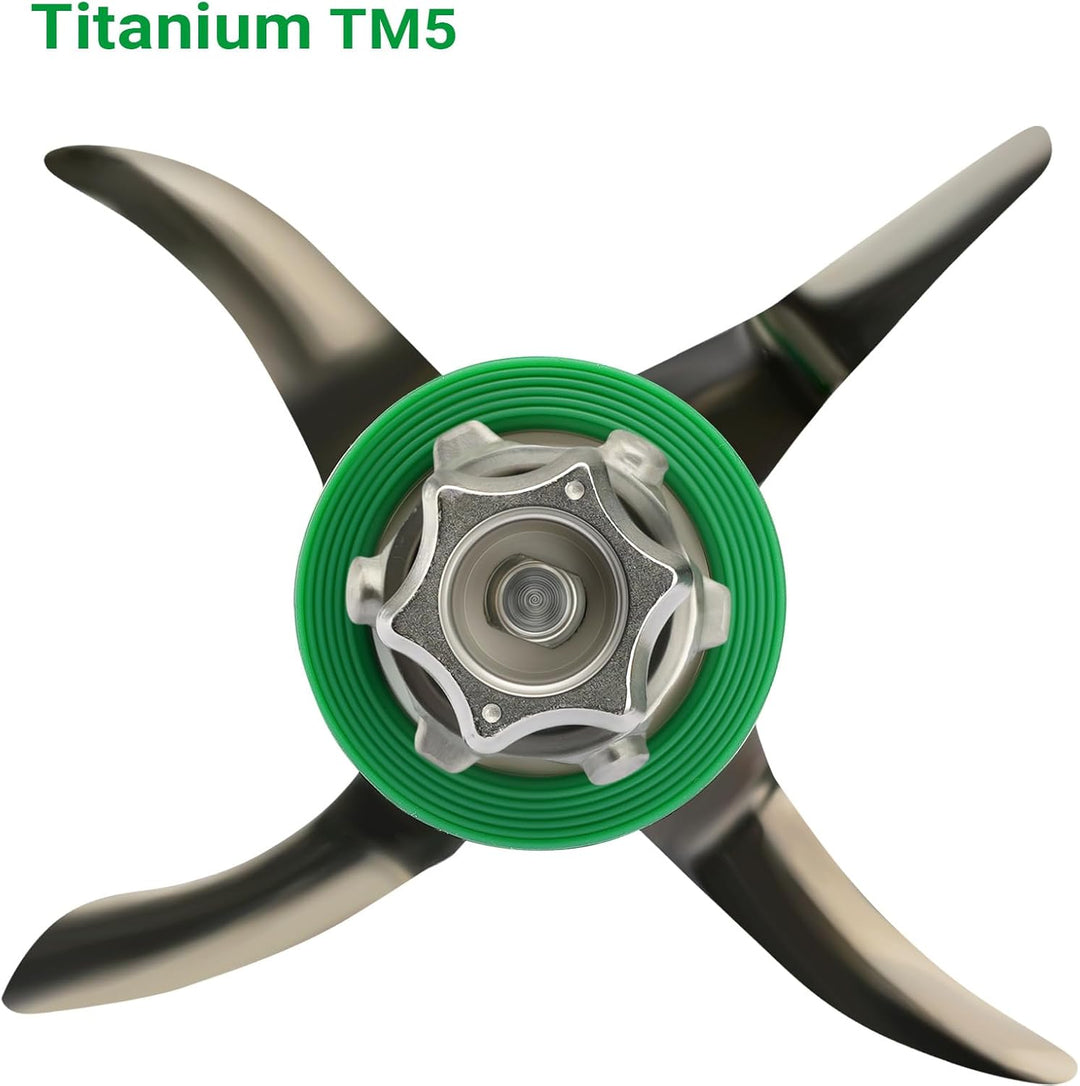 Titanstreichklinge Messer für Vorwerk Thermomix TM5 Küchenmaschine Zubehör Titan TM5, Titan TM5
