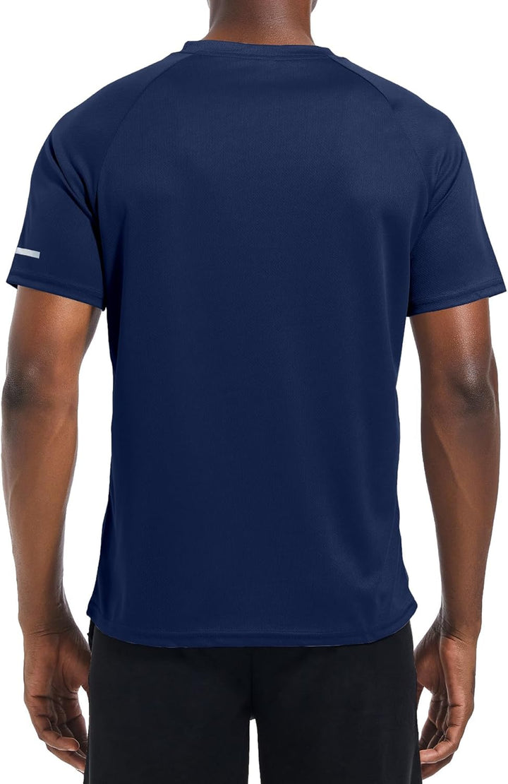 Holure 3 or 5er Pack Herren Sports Tshirts Atmungsaktiv Schnelltrocknend Kurzarm T-Shirts Funktionss