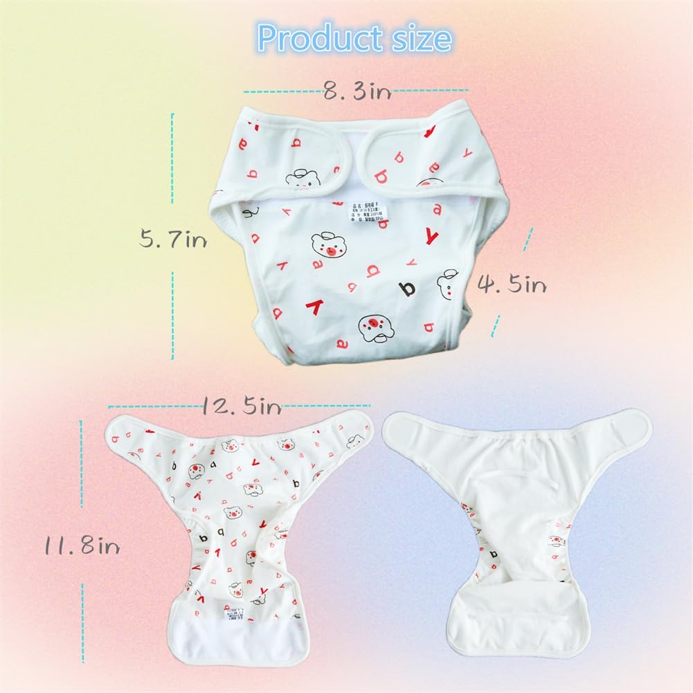 MAIHAO 4 PCS Baby Puppen Windeln Unterwäsche Wiederverwendbare Eignung für 17-22 Zoll Reborn Baby Pu