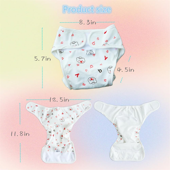 MAIHAO 4 PCS Baby Puppen Windeln Unterwäsche Wiederverwendbare Eignung für 17-22 Zoll Reborn Baby Pu