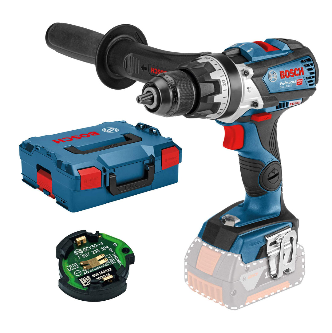 Bosch Professional 18V System Akku Schlagbohrschrauber GSB 18V-85 C (max. Drehmoment: 85 Nm, mit Con