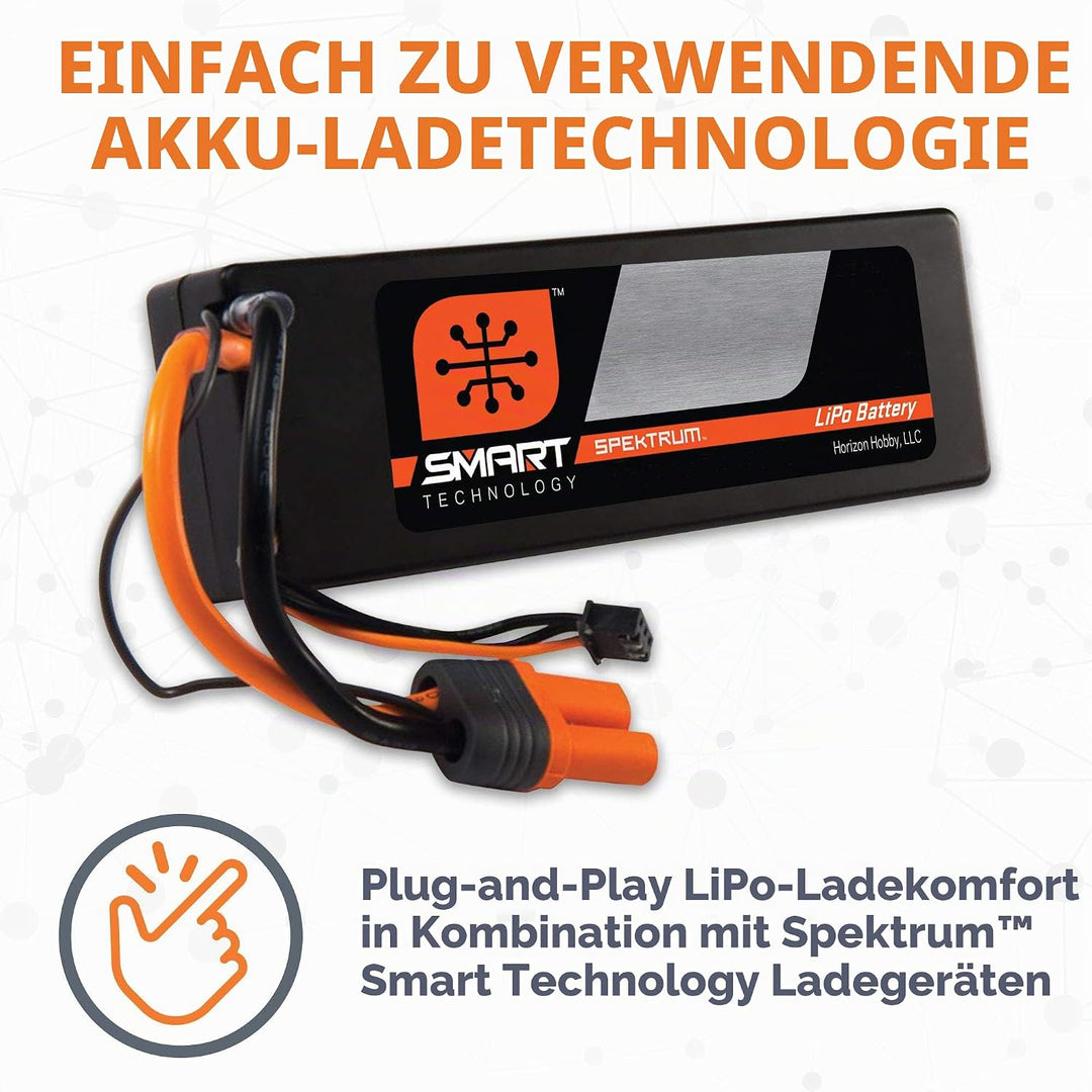 7,4 V 5000mAh 2S 50C Smart Hardcase LiPo-Akku: IC5
