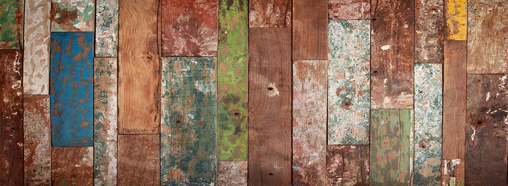 VINILIKO Industrial Wood Vinyl-Teppich, Mehrfarbig, 66 x 180 cm 66x180 Bunt, 66x180 Bunt