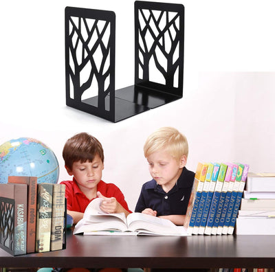 MSDADA Buchstützen, Buchstütze aus Metall Bücher Halter Regal, Bookends Buchstopper, Buchhalterung B