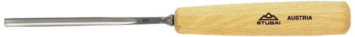 Stubai Stechbeitel Serie 55 - Form 8 : Gerades Hohleisen 6mm - 550806, 6mm