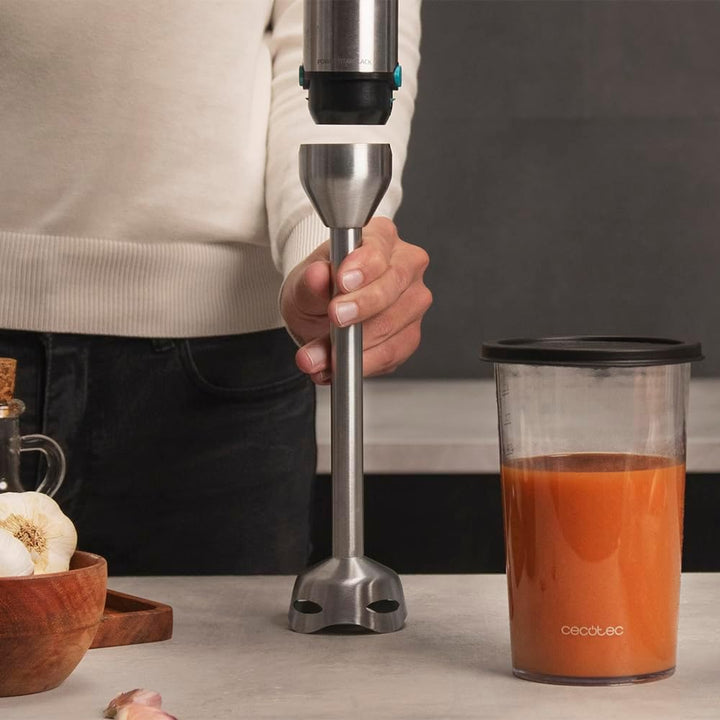 Cecotec Stabmixer Power TitanBlack 1500 XL PerfectCream&Crush. 1500 W, CrossBlades Technologie mit 4