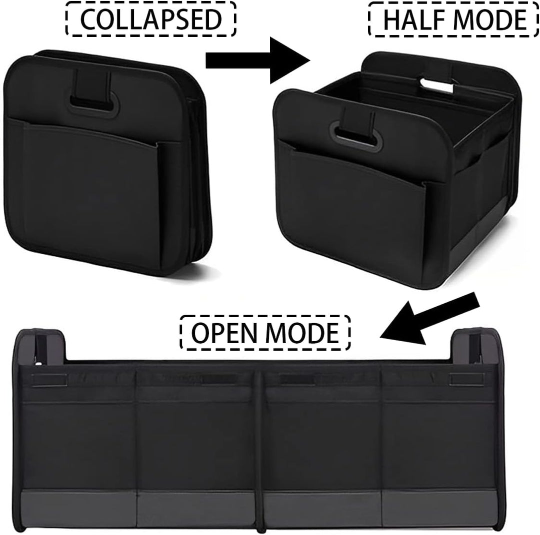 CGEAMDY Kofferraum Organizer, Auto Kofferraumtasche Faltbar & Stabil, Rutschfeste Auto Faltbox Aufbe
