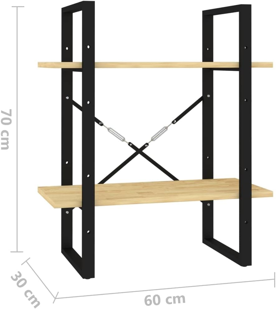 homiuse Metallregal Braun Leiterregal 60x30x70 cm BüCherregal KüChenregal Wand Kinder BüCherregal Re