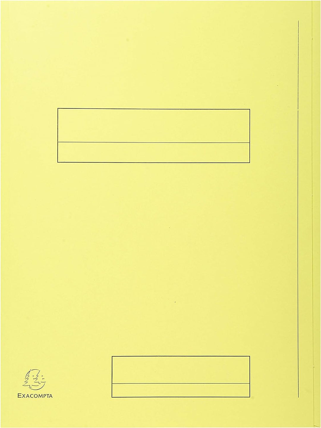 Exacompta 335000E Packung mit 50 Aktenmappen Super, 2 Klappen, Karton 210g/qm, praktisch und robust,