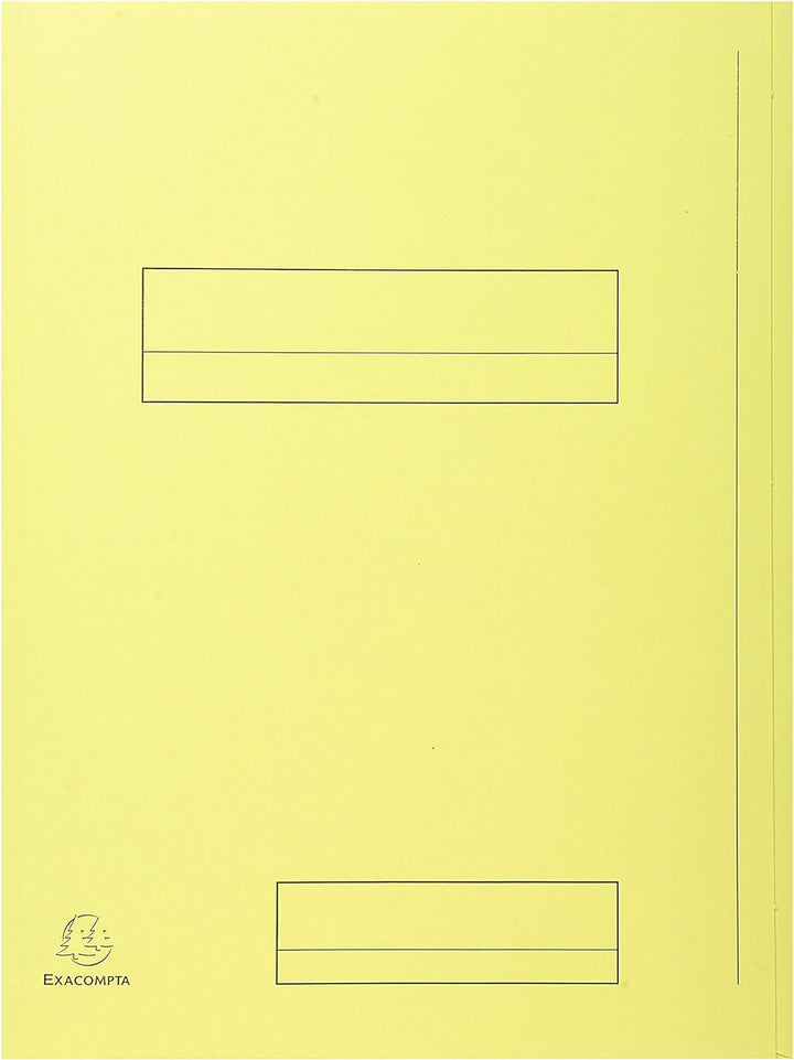 Exacompta 335000E Packung mit 50 Aktenmappen Super, 2 Klappen, Karton 210g/qm, praktisch und robust,
