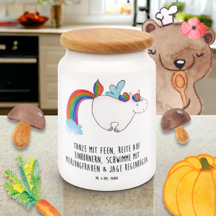Mr. & Mrs. Panda Kaffeedose Einhorn Fliegendes Pferd - Geschenk, Realität, behälter, Unicorn, Glitze