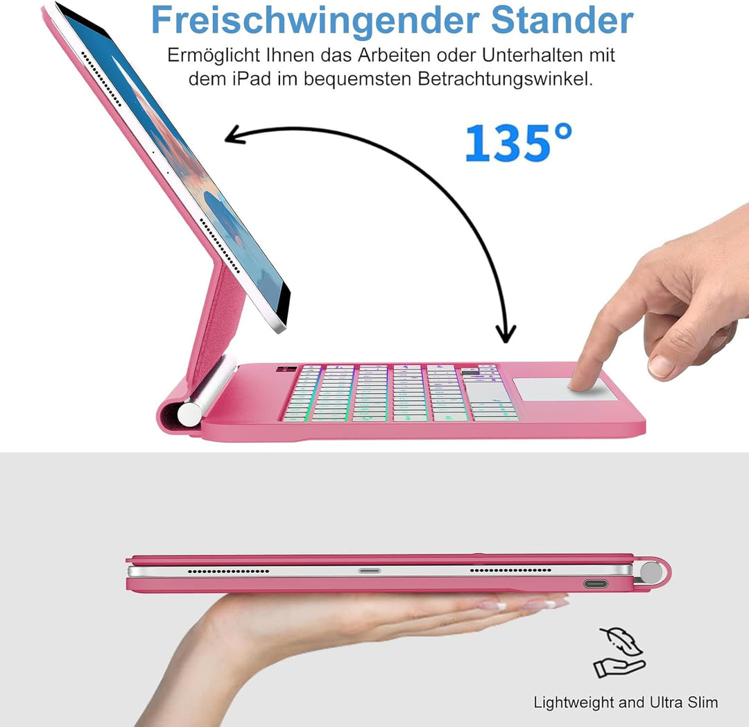 Magic Keyboard für iPad Air 11 Zoll (M4 2026, M3 2025, M2 2024)/iPad Pro 11"(4ª/3ª/2ª/1ª Gen) mit Mu