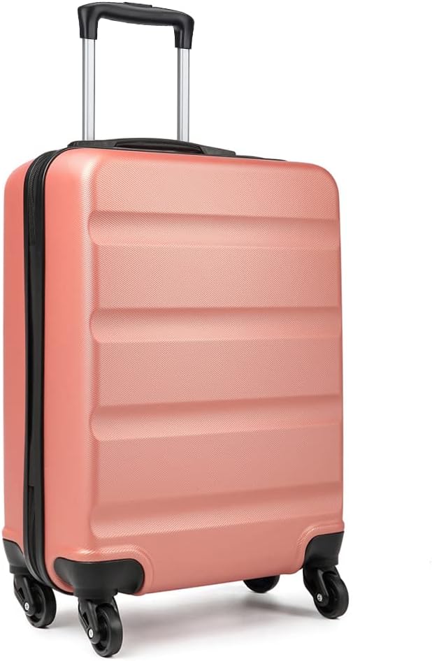 KONO Handgepäck Koffer Hartschale Leicht Reisekoffer mit Rollen und TSA Schloss, Klein Koffer Trolle