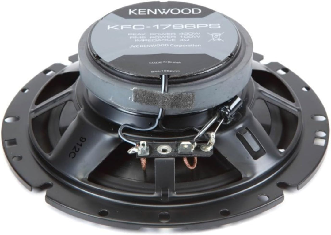 Kenwood KFC-PS1796 2-Wege-Koaxial-Lautsprecher, 17 cm, Auto-Lautsprecher mit Surround-Sound, Woofer