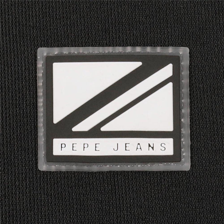 Pepe Jeans Luca Rucksack für Laptop, doppeltes Fach mit Trolley, 15,6 Zoll, Schwarz, 31 x 44 x 15 cm