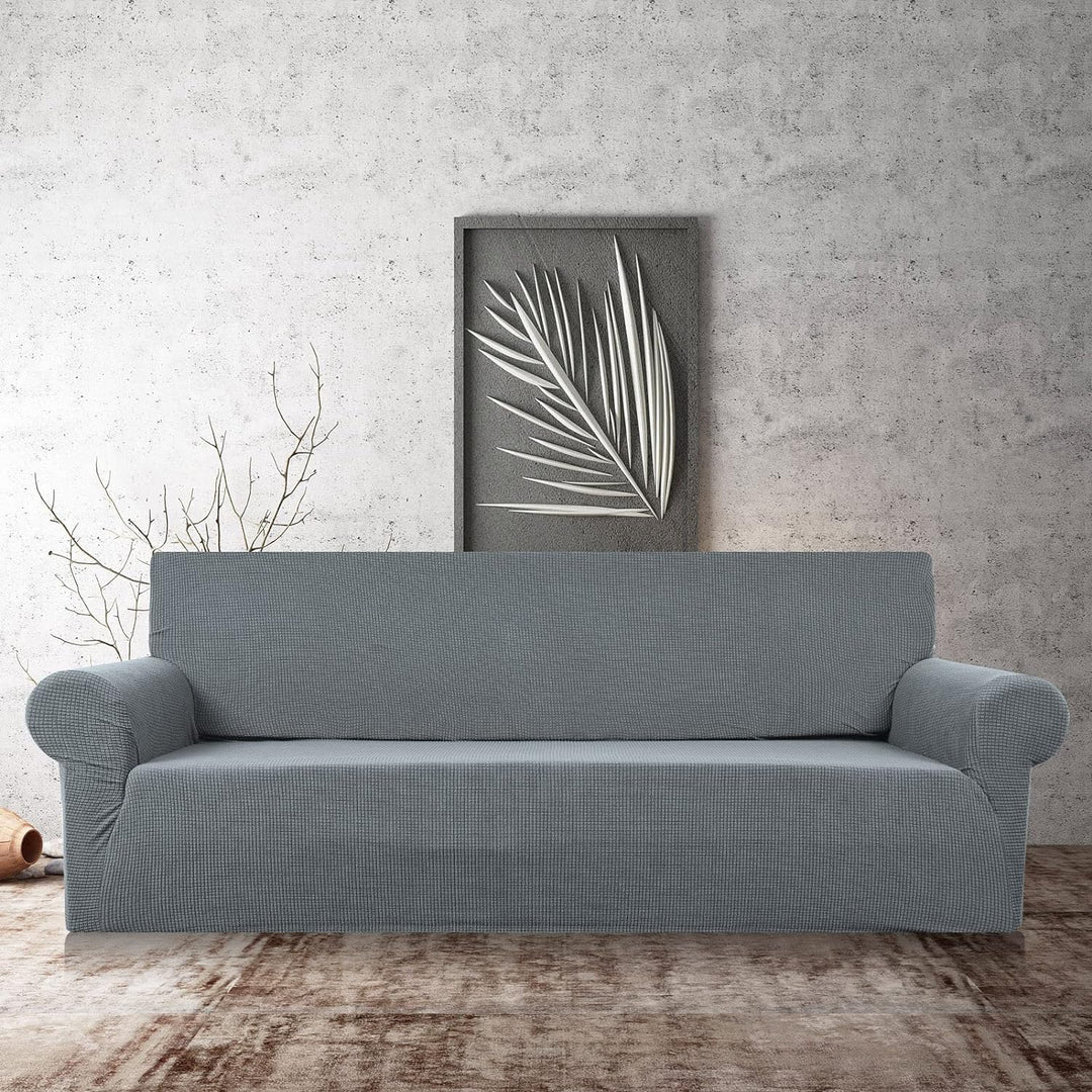 HEYOMART Stretch Sofabezug 1 Stück Sofahusse Spandex Jacquard Elastische Couchbezug mit Anti-Rutsch-