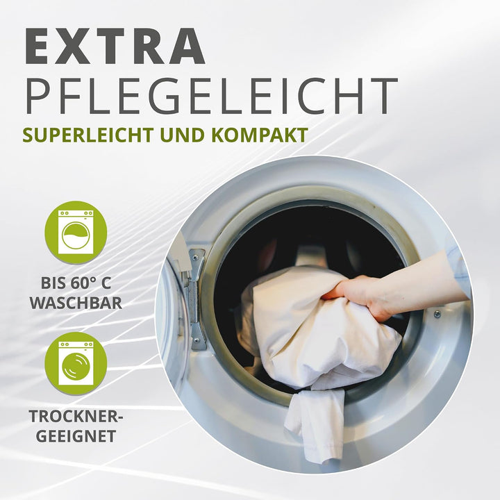 G BETTWARENSHOP – Ersatz Matratzenbezug – waschbarer Matratzenschoner mit Reissverschluss – Allergik